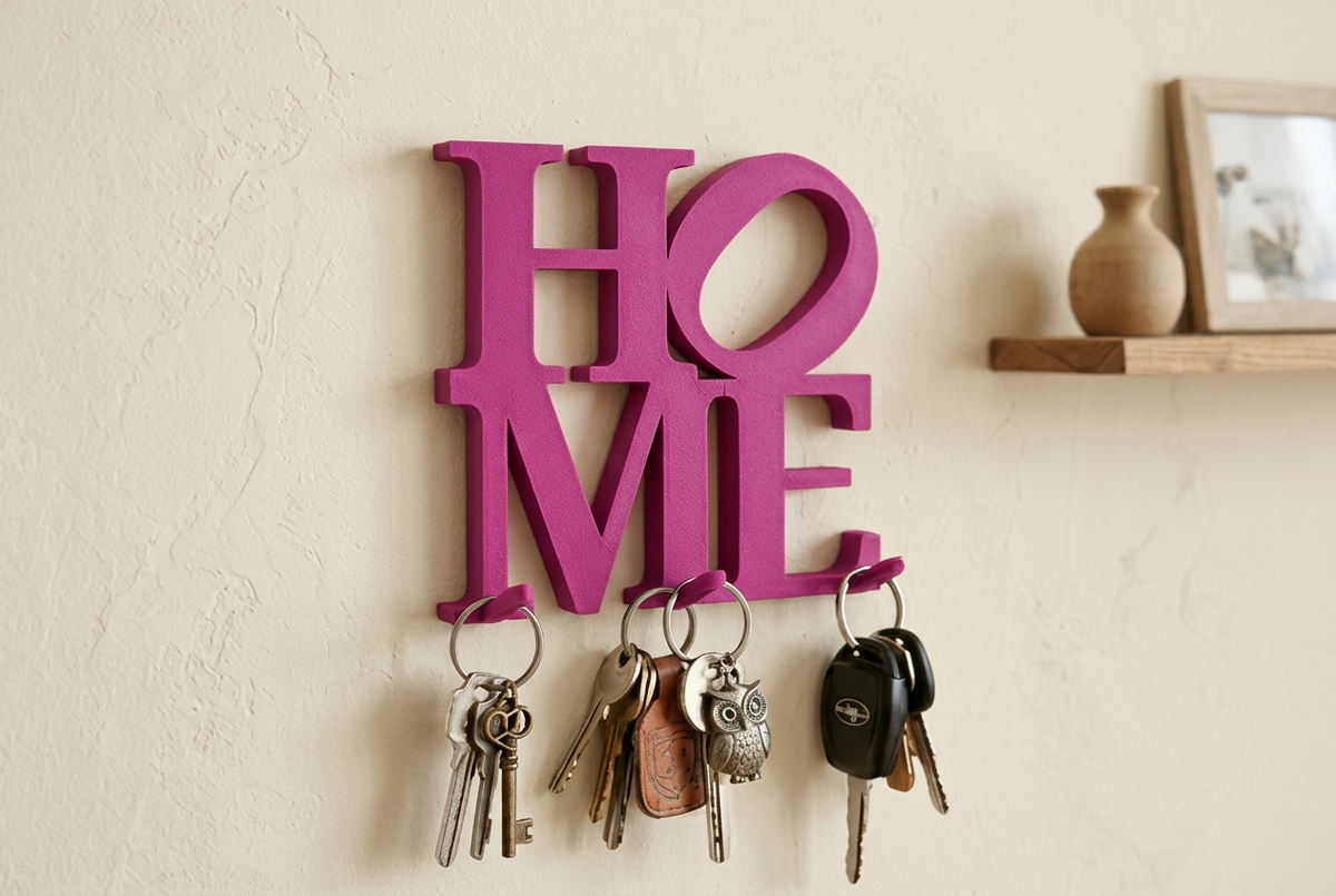 Portachiavi HOME magenta