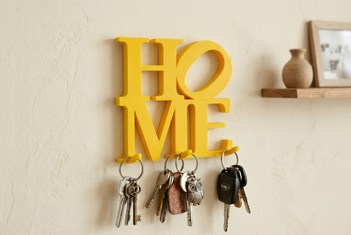 Portachiavi HOME giallo