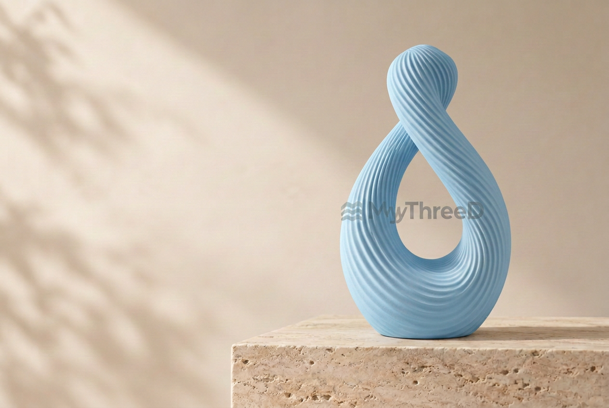 Vaso Loop celeste con filigrana MyThreeD