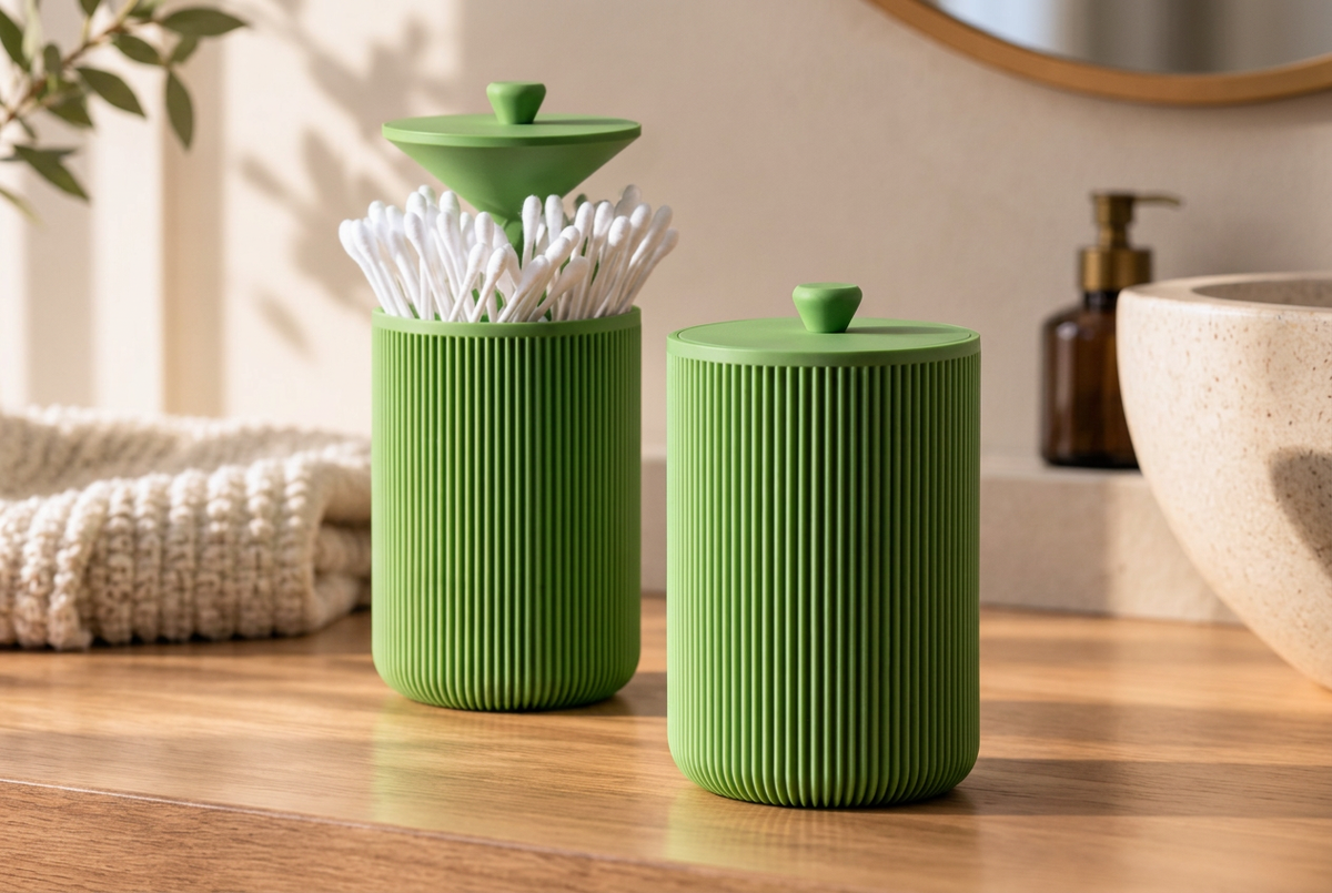 Porta cotton fioc verde