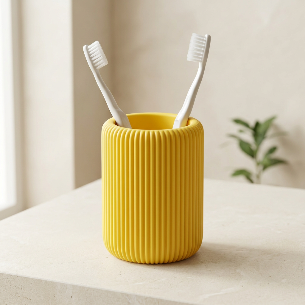 Portaspazzolini giallo