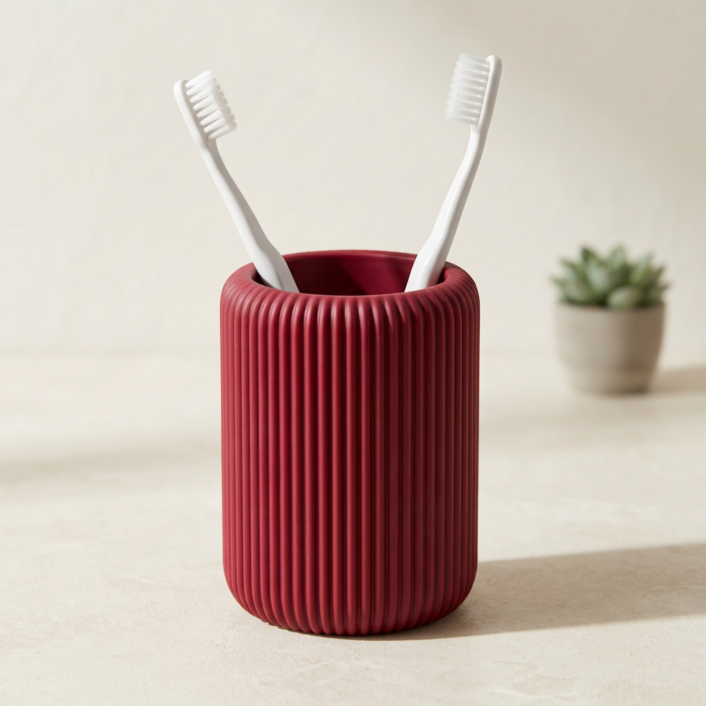 Portaspazzolini rosso rubino