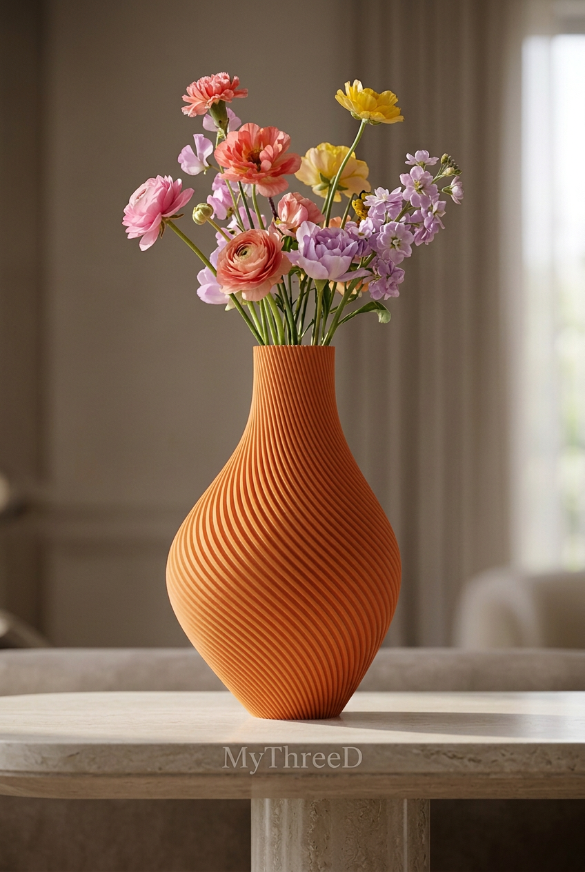 Vaso asimmetrico a coste Arancione