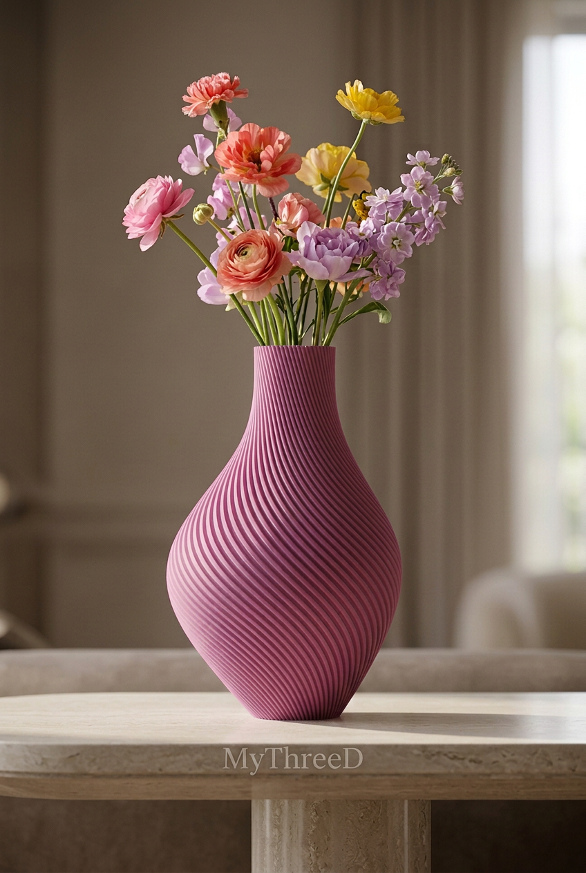 Vaso asimmetrico a coste Magenta